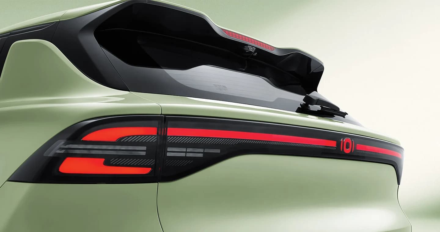 Detalle de la luz trasera del Changan Qiyuan Q05